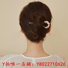 u型髮簪古典氣質紅色小u釵古風漢服掩鬢小花釵旗袍簪子頭飾髮釵女 歷史價格詳細信息