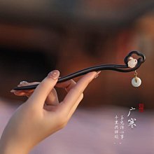 兔子發簪古風女高級感日常步搖盤發器新中式木質簪子簡約現代釵子 歷史價格詳細信息