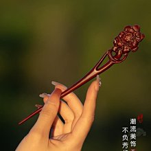 小葉紫檀發簪鳳翎古風簡約日常木簪簪子可盤發木質古代挽發復古占 歷史價格詳細信息