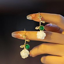 熱賣耳環女純銀眼石防過敏氣質2020年新款潮韓國高級感玉質耳飾耳墜 歷史價格詳細信息