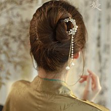 ~爆款熱賣~新中式水墨畫蝴蝶結飄帶抓夾氣質發夾女后腦勺鯊魚夾古風頭飾 歷史價格詳細信息