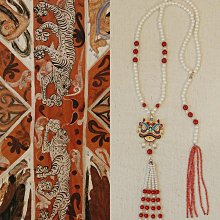 珍珠林~新貨到~晚宴焦點設計款~三串式粉珍珠加粉彩鑽手鍊#063+8 歷史價格詳細信息