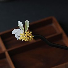 黑檀木髮簪女玉簪新中式高級感漢服旗袍髮飾髮釵盤發送女友禮物 歷史價格詳細信息