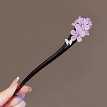 新娘頭飾紫色花朵項鏈發夾組合裝簡約時尚氣質韓式造型結婚婚紗配飾 歷史價格詳細信息