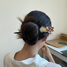 無瀾手作黑檀木絨花發簪禪意荷花 價格比較,價格查詢,歷史價格詳細信息