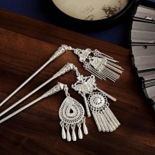 貴州民族風古裝個性盤發飾品復古手工苗銀古風發簪發飾女獨龍簪子 歷史價格詳細信息