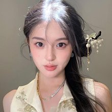 古風鈴蘭花流蘇發簪 女后腦勺盤發 釵子 2023年新款簪子 新中式頭飾夏 歷史價格詳細信息