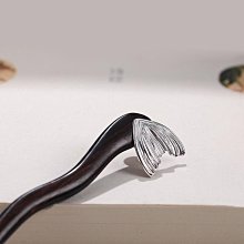 黑檀木發簪女復古步搖木簪飾品古風發飾流蘇漢服木簪子簡約頭飾女-新店特惠 歷史價格詳細信息