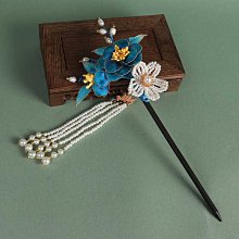 古風新娘發簪女復古宮廷氣質木簪古典步搖盤發頭飾流蘇扎發配飾品~特價 歷史價格詳細信息