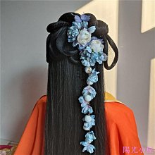 漢服髮飾絹花花頭飾朵髮夾配飾頭花明制對夾女簪花仿真花假花 歷史價格詳細信息