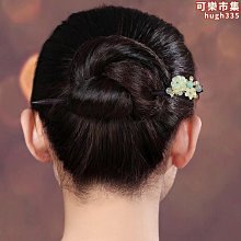 原創古風高級感精緻髮簪黑檀木東陵玉步搖髮釵簪子盤發發髻髮飾女 歷史價格詳細信息