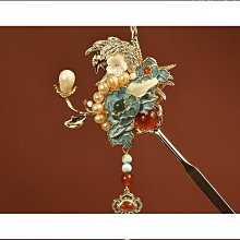 簪花髮飾漢服頭飾仿燙花油畫牡丹絹花髮釵唐風花花髮夾古裝配飾女 歷史價格詳細信息