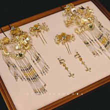 新款新娘結婚寫真發飾品頭飾時尚黑色成人簡約純手工黑色兩條 歷史價格詳細信息