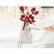 新中式仿絨花 髮簪高級感日常盤髮古風 竹葉木簪清新雅緻旗袍配飾 歷史價格詳細信息