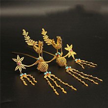 漢服髮簪流蘇步搖頭飾古風配飾金色古典優雅旗袍簪子髮飾古裝飾品 歷史價格詳細信息
