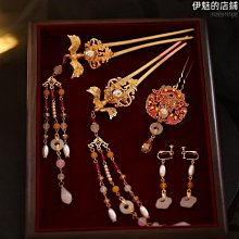 新娘金色旗袍髮簪扇子古典國風發飾馬面裙新中式頭飾晨袍敬酒配飾 歷史價格詳細信息