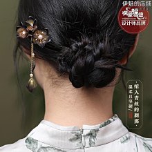 鳳凰涅磐黑檀木髮簪女古風步搖新中式木質簪子高級感盤髮手工木簪 歷史價格詳細信息