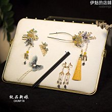 新款中式新娘頭飾秀禾服龍鳳掛步搖髮簪髮飾簡約大氣古典婚禮配飾 歷史價格詳細信息