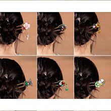 步搖釵子u型髮簪感漢服髮飾髮釵盤發新中式頭飾簪子女古風 歷史價格詳細信息