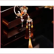 新中式新娘頭飾國風流蘇髮圈套裝結婚拍照古風發簪旗袍敬酒服髮飾 歷史價格詳細信息