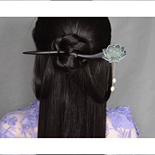 蓮花原創髮簪子古風流蘇岫玉簪黑檀木簪漢服頭飾手工旗袍高級禮盒 歷史價格詳細信息