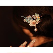 新款燒藍古風漢服頭飾流蘇珍珠景泰藍髮簪明制發冠景藍全套髮飾 歷史價格詳細信息