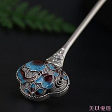 S925純銀景泰藍戒指空托diy男女戒托空托蜜蠟琥珀松石戒指托1112-玲瓏心飾 歷史價格詳細信息