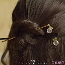 黑檀木髮簪可愛新中式女古風高級感盤髮日常旗袍髮釵簪子簡約 歷史價格詳細信息