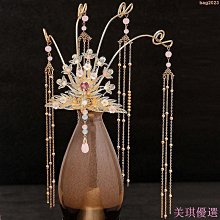 古風頭冠頭飾上新 古風漢配飾品女 髮簪子女 古著頭飾女 髮飾女 髮梳流蘇髮釵仙氣裝步搖 極速 歷史價格詳細信息