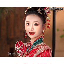 新娘頭飾中式古風淺色羽毛銀色蝴蝶流蘇發簪古典造型盤發秀禾發飾 歷史價格詳細信息