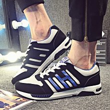 男鞋運動休閒氣墊春夏新款網面透氣拼接學生軟底平底跑步旅遊 歷史價格詳細信息