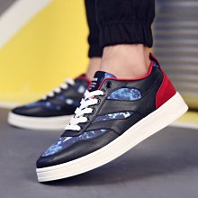 【潮鞋基地】秋季新款男鞋時尚休閒鞋韓版潮流條紋男板鞋男士潮鞋滑板鞋 歷史價格詳細信息