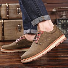 【潮鞋基地】2017男鞋秋冬男士休閒皮鞋圓頭繫帶真皮商務休閒鞋 歷史價格詳細信息