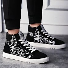 【潮鞋基地】中幫休閒鞋潮流高幫男鞋秋冬新款英倫板鞋男士中邦鞋子 歷史價格詳細信息