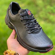 【巧緣小鋪】Ecco愛步男士休閒鞋柔酷7系帶牛皮低幫軟底透氣460634全黑健步男鞋39-44 歷史價格詳細信息