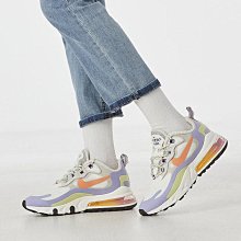 Nike Air Max 270 React 彩虹 紫色 白色 氣墊 At6174-102 歷史價格詳細信息