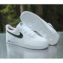 七折 NIKE AIR FORCE 1 AF1 空軍 白色 綠色 綠勾 滑板 情侶鞋 AO2423-104 價格比較,價格查詢,歷史價格詳細信息
