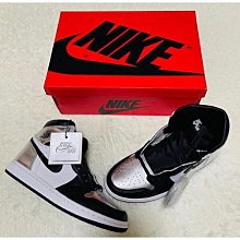 正版 Air Jordan 1 High OG Retro "Silver Toe" 黑銀 CD0461-001 歷史價格詳細信息