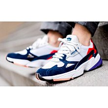 Adidas Originals Falcon W 復古 麂皮 黑粉灰白 慢跑鞋 老爹鞋 女鞋 BB9173 歷史價格詳細信息