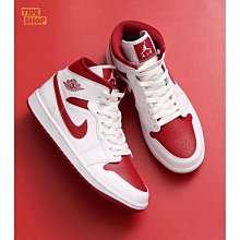 NIKE 休閒鞋 AIR JORDAN 1 MID 白紅 黑腳趾 AJ1 喬丹 女 BQ6472-160 歷史價格詳細信息