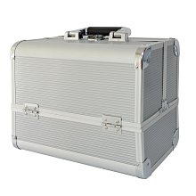 化妝盒收納箱鋁合金化妝箱手提帶鎖鏡子雙層大號美甲紋繡水乳化妝品收納工具箱 歷史價格詳細信息