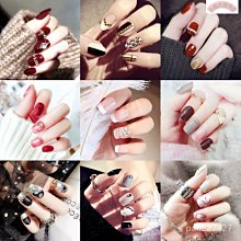 【熱賣精選】指甲貼 美甲貼 指甲彩繪假指甲貼片初秋神仙配色氣質美甲成品 穿戴光療甲片新娘甲 歷史價格詳細信息