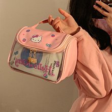 手提便攜大容量化妝包 ins風高級感卡通可愛化妝箱彩妝收納箱 歷史價格詳細信息