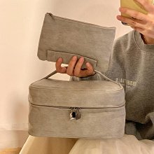 化妝包女便攜大容量手提多功能簡約旅行護膚化妝品分區雙層收納包 歷史價格詳細信息