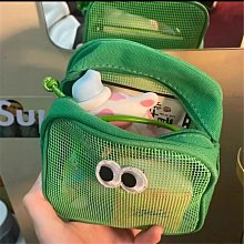 化妝包女新款網紗收納大容量便攜高顏值洗漱包防水透明口紅包 歷史價格詳細信息