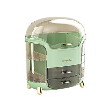 日本化妝品收納盒梳妝臺口紅面膜置物架護膚品抽屜透明防塵化妝盒 歷史價格詳細信息
