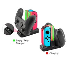 Switch小手柄炫彩四充 NS Joy-Con充電器 光柱四底座座充游戲周邊 歷史價格詳細信息
