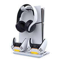 PS5 Slim主機多功能散熱充電底座帶藍光PS5手柄座充+碟片收納配件 歷史價格詳細信息