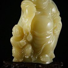 回流珍藏~國寶壽山石擺件----舊石雕擺件『如意羅漢』楊玉璇作 歷史價格詳細信息