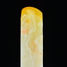 【品種】老撾石  【尺寸】2.5x2.5x7.5cm 【描述】：純度不錯，質地很好，凍地爽 壽山石 印章 擺件【國玉之鄉二店】1423 歷史價格詳細信息
